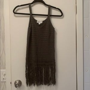 Crochet knit tank top